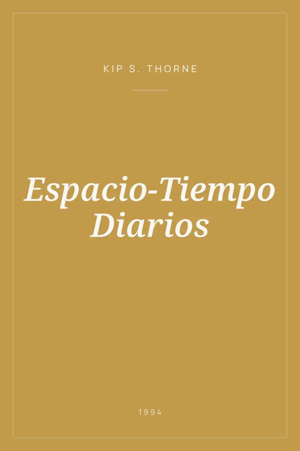 Portada de Espacio-Tiempo Diarios