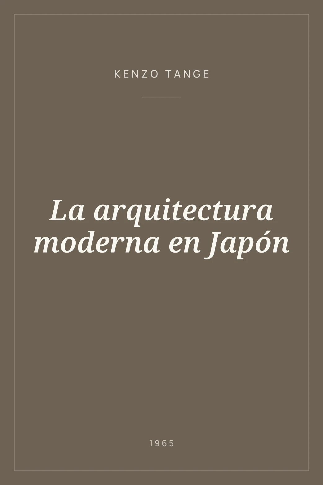 Portada de La arquitectura moderna en Japón