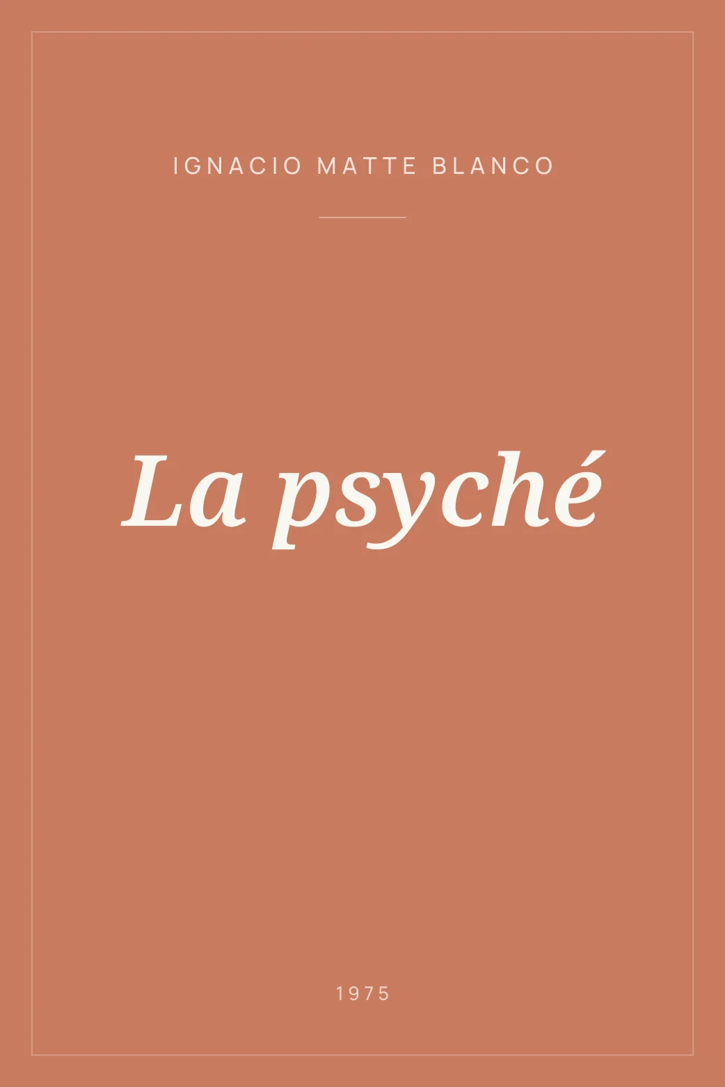 Portada de La psyché