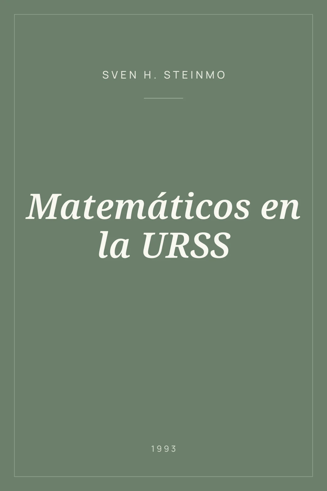 Portada de Matemáticos en la URSS
