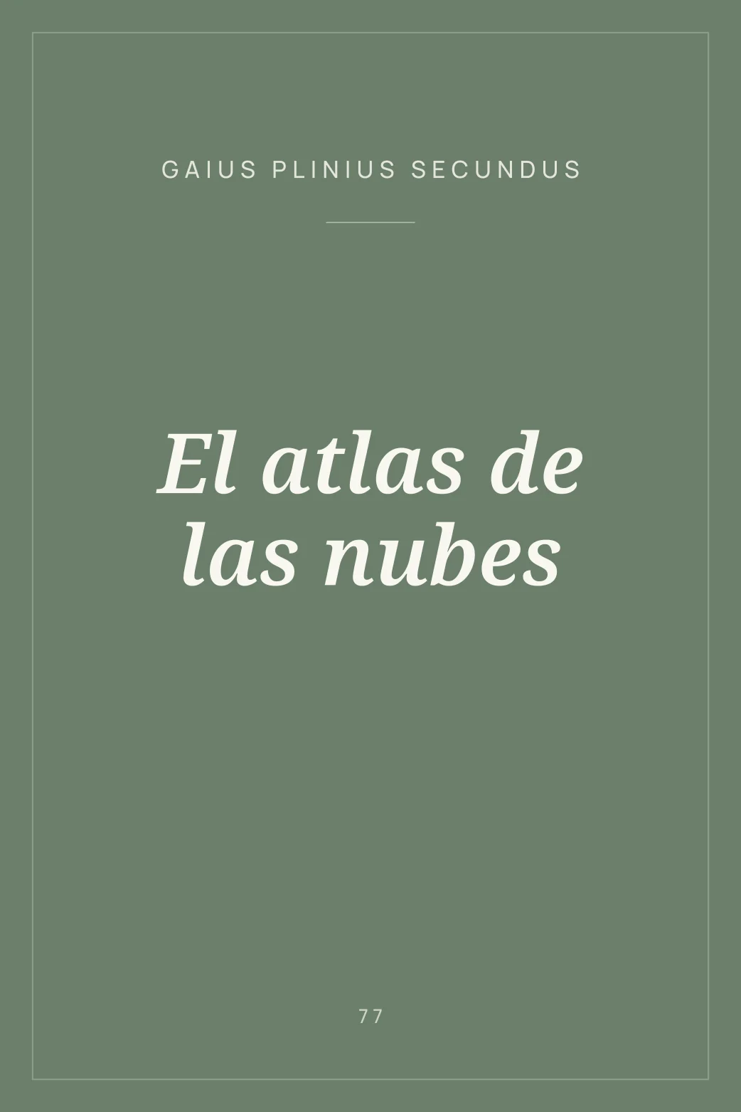 Portada de El atlas de las nubes