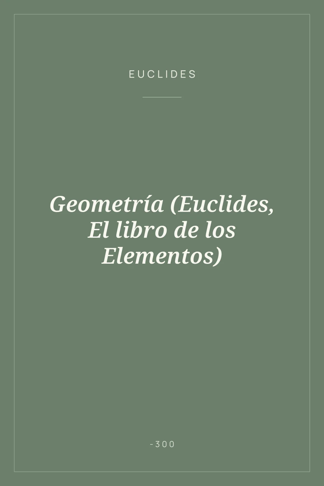 Portada de Geometría (Euclides, El libro de los Elementos)