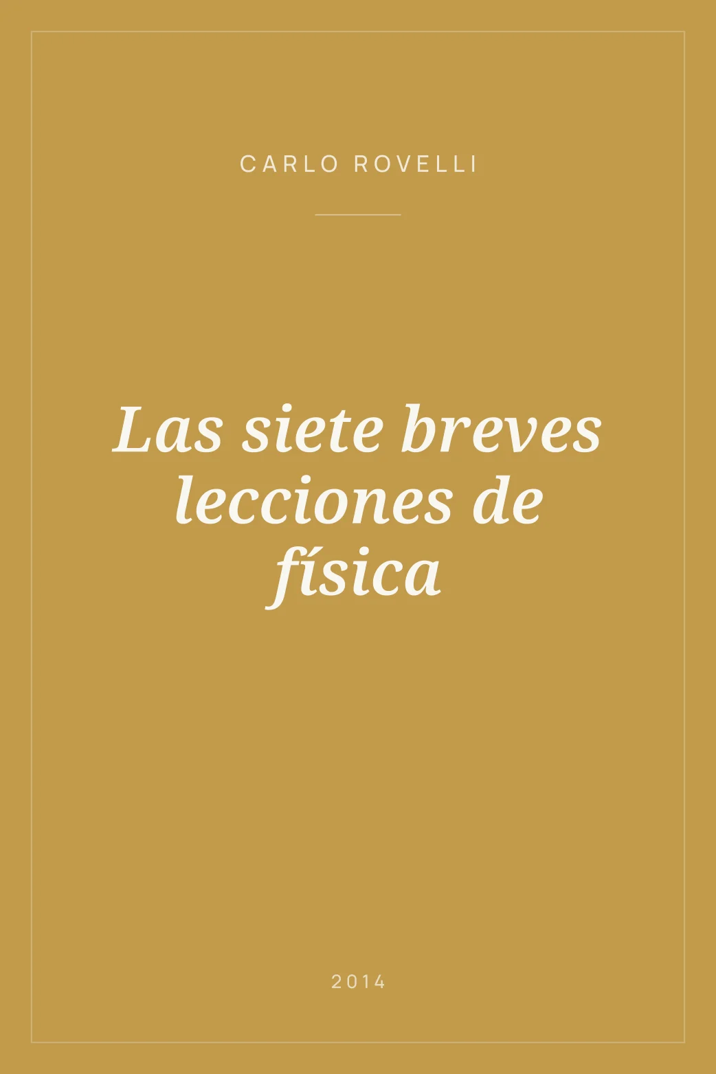 Portada de Las siete breves lecciones de física