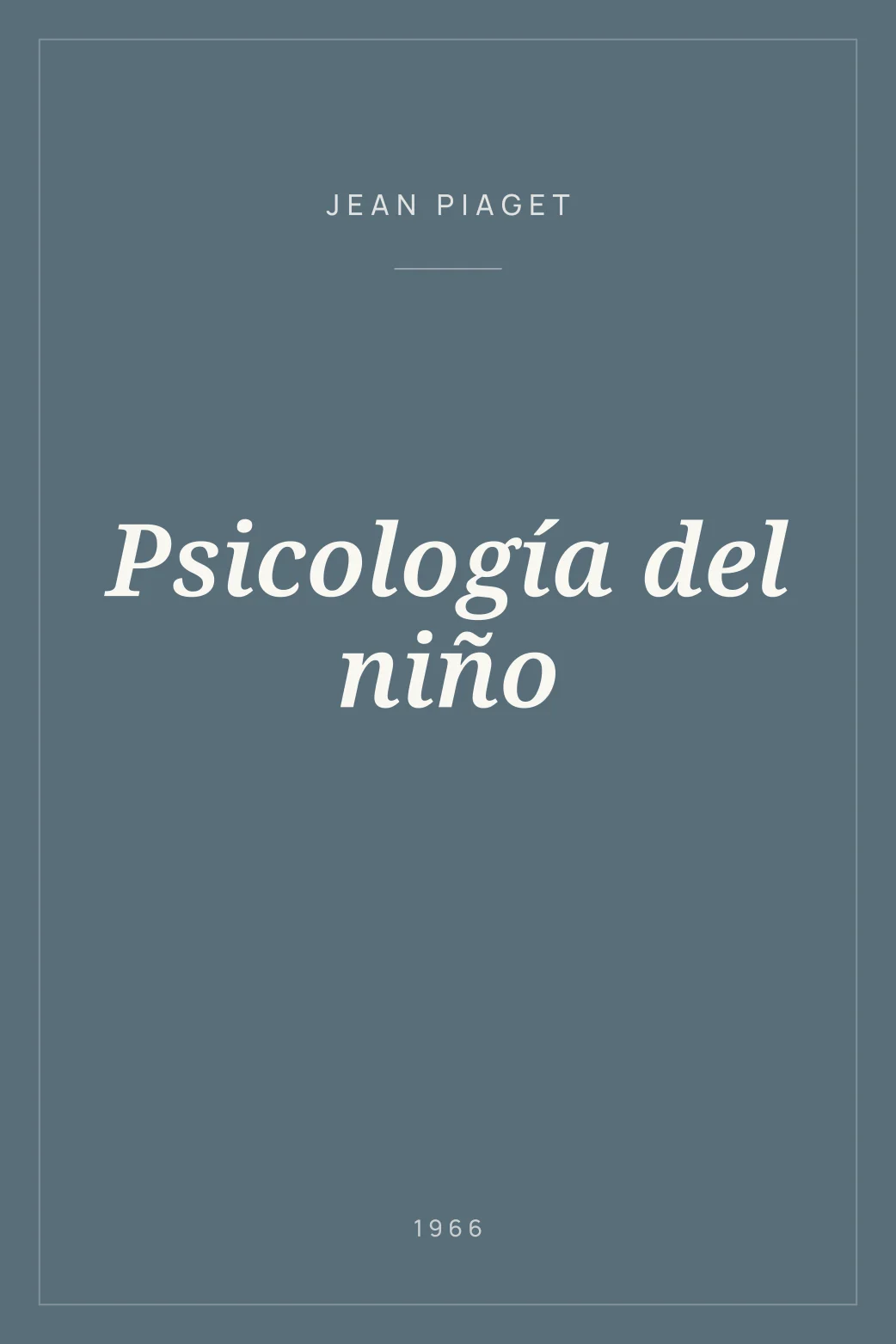 Portada de Psicología del niño