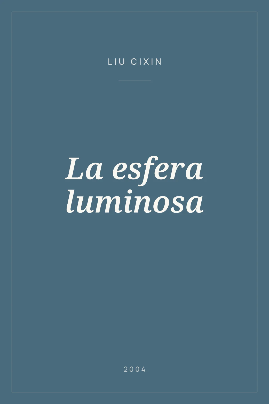 Portada de La esfera luminosa