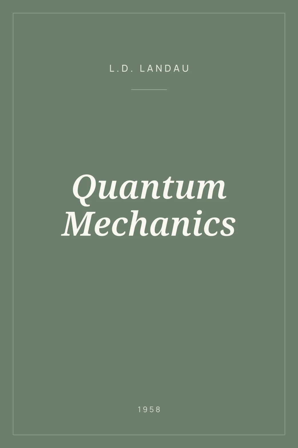Portada de Quantum Mechanics