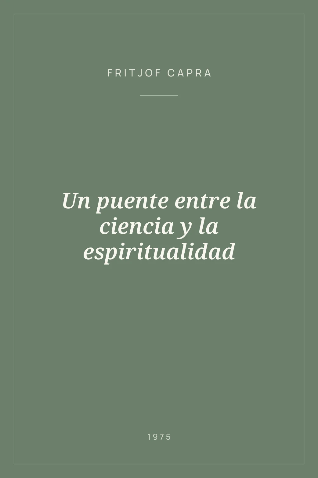 Portada de Un puente entre la ciencia y la espiritualidad