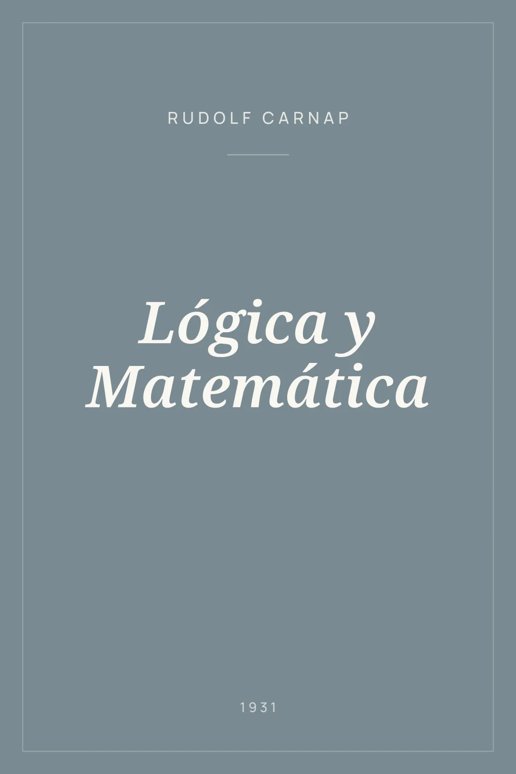 Portada de Lógica y Matemática