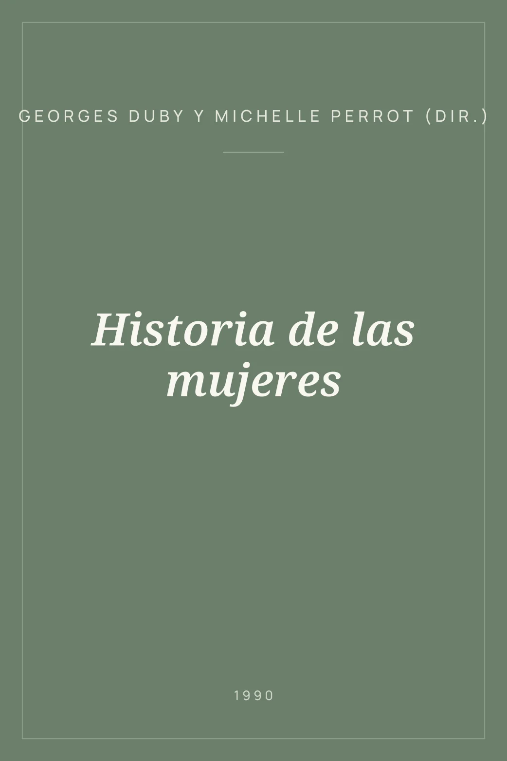 Portada de Historia de las mujeres