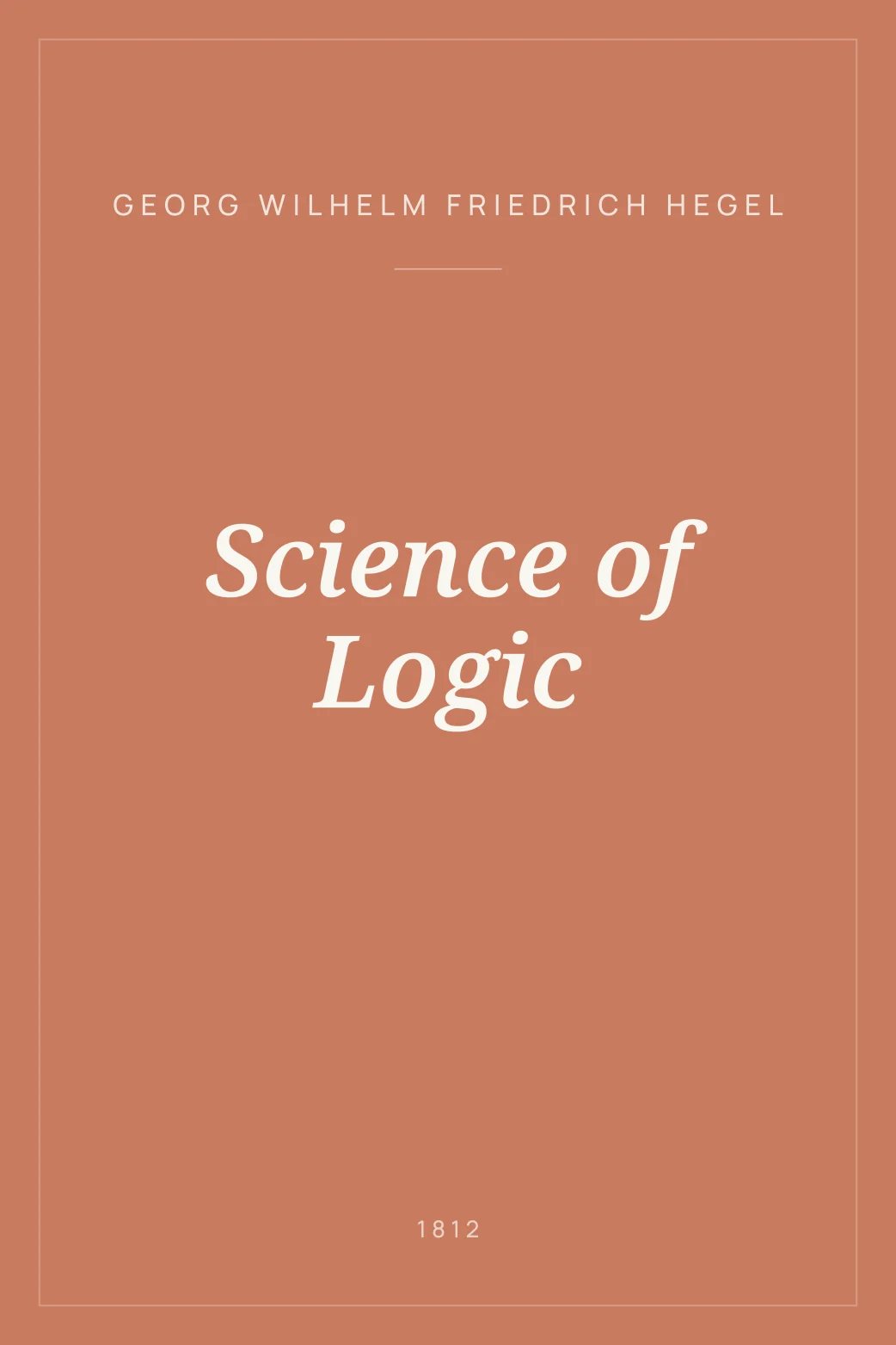Portada de Science of Logic