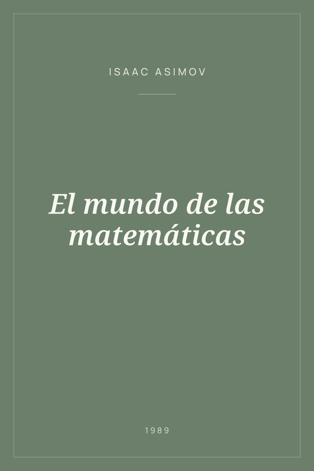Portada de El mundo de las matemáticas