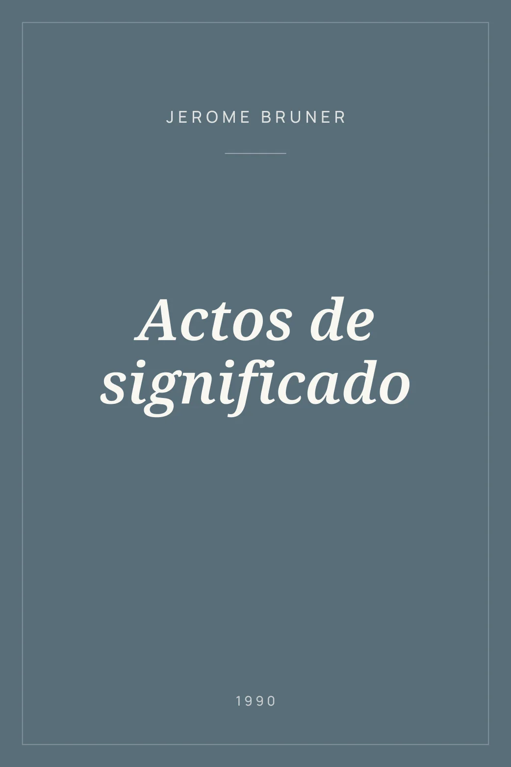 Portada de Actos de significado