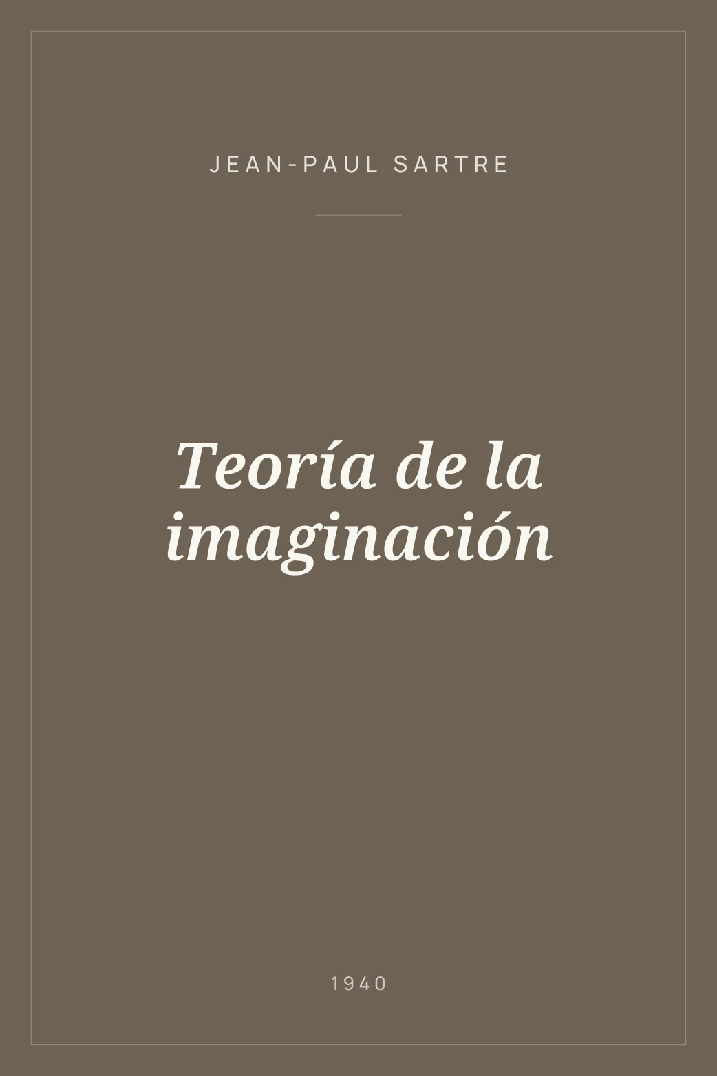 Portada de Teoría de la imaginación