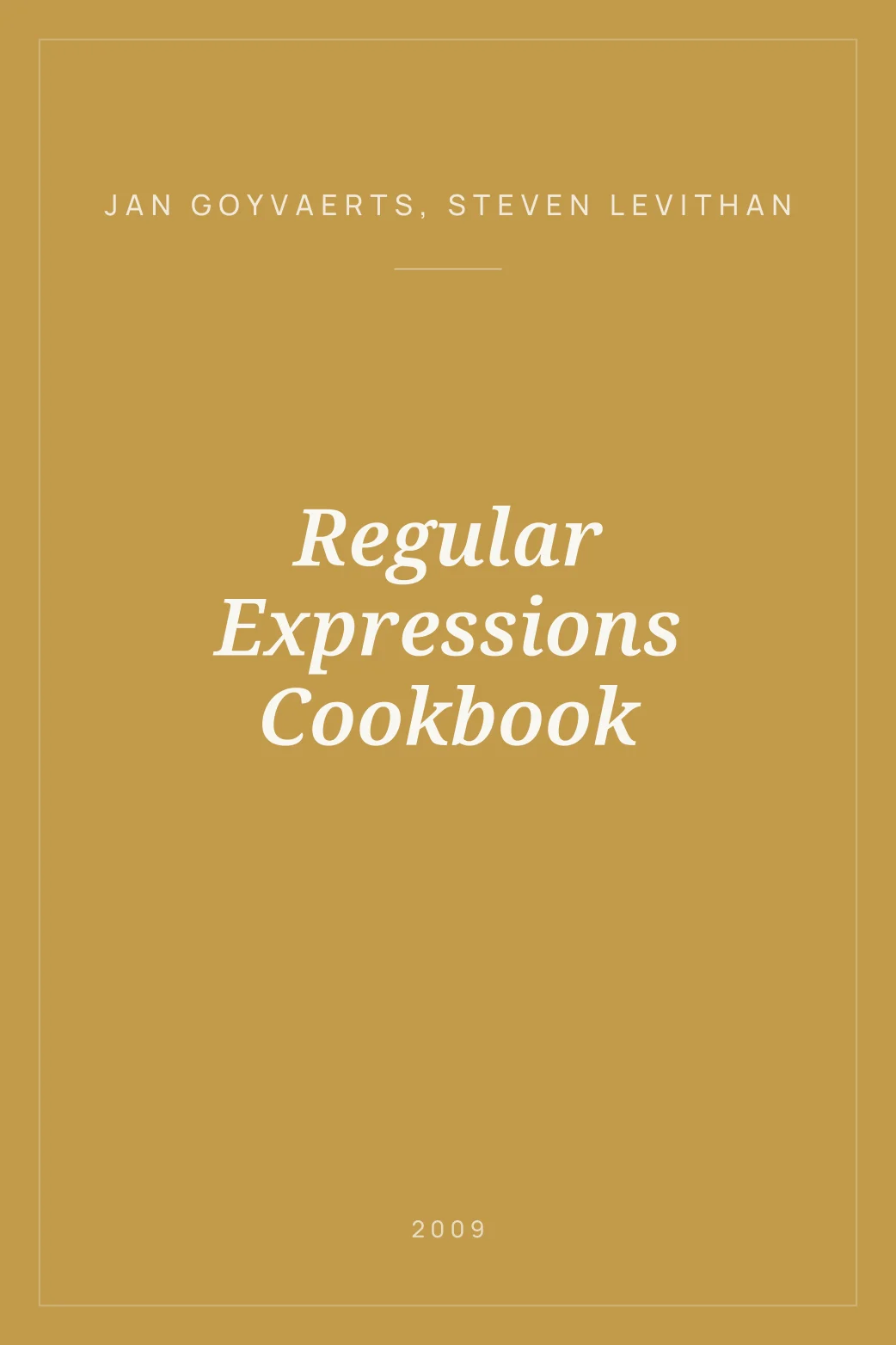 Portada de Regular Expressions Cookbook