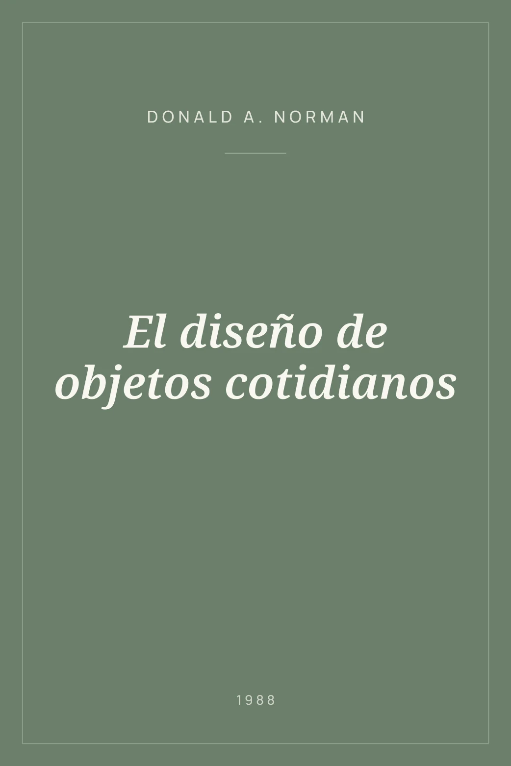 Portada de El diseño de objetos cotidianos