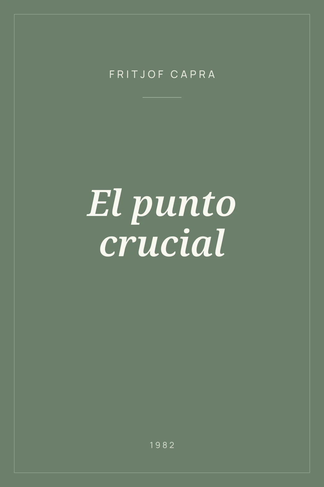 Portada de El punto crucial