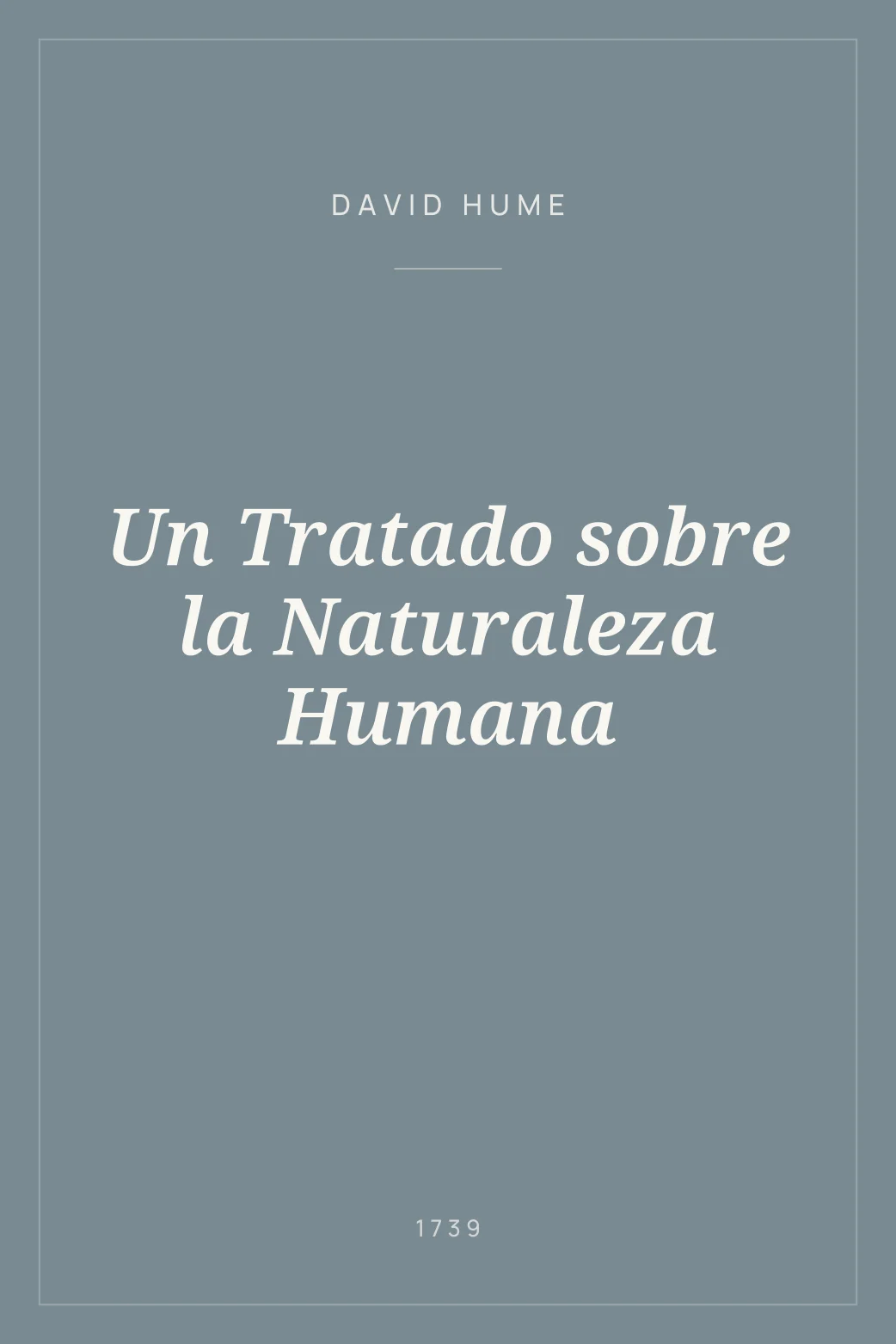Portada de Un Tratado sobre la Naturaleza Humana