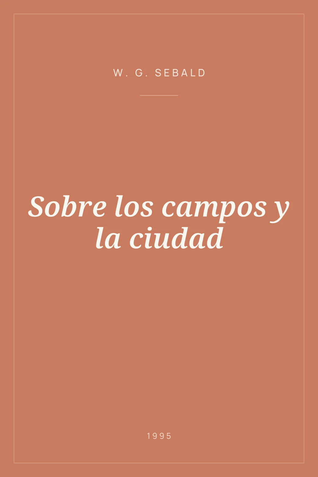 Portada de Sobre los campos y la ciudad