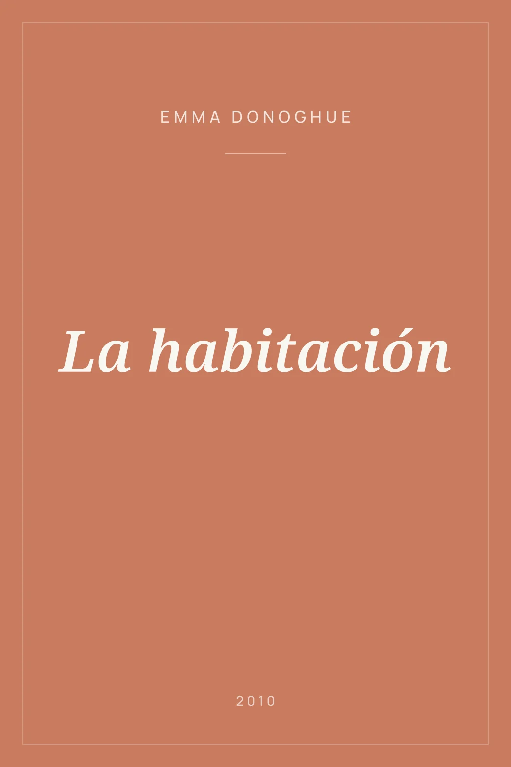 Portada de La habitación