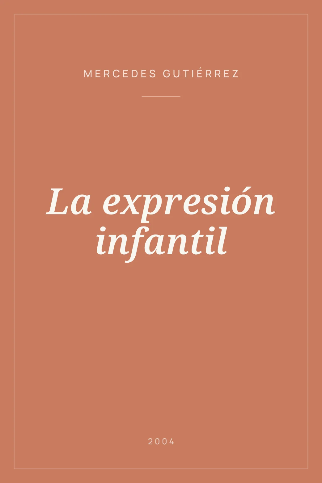 Portada de La expresión infantil