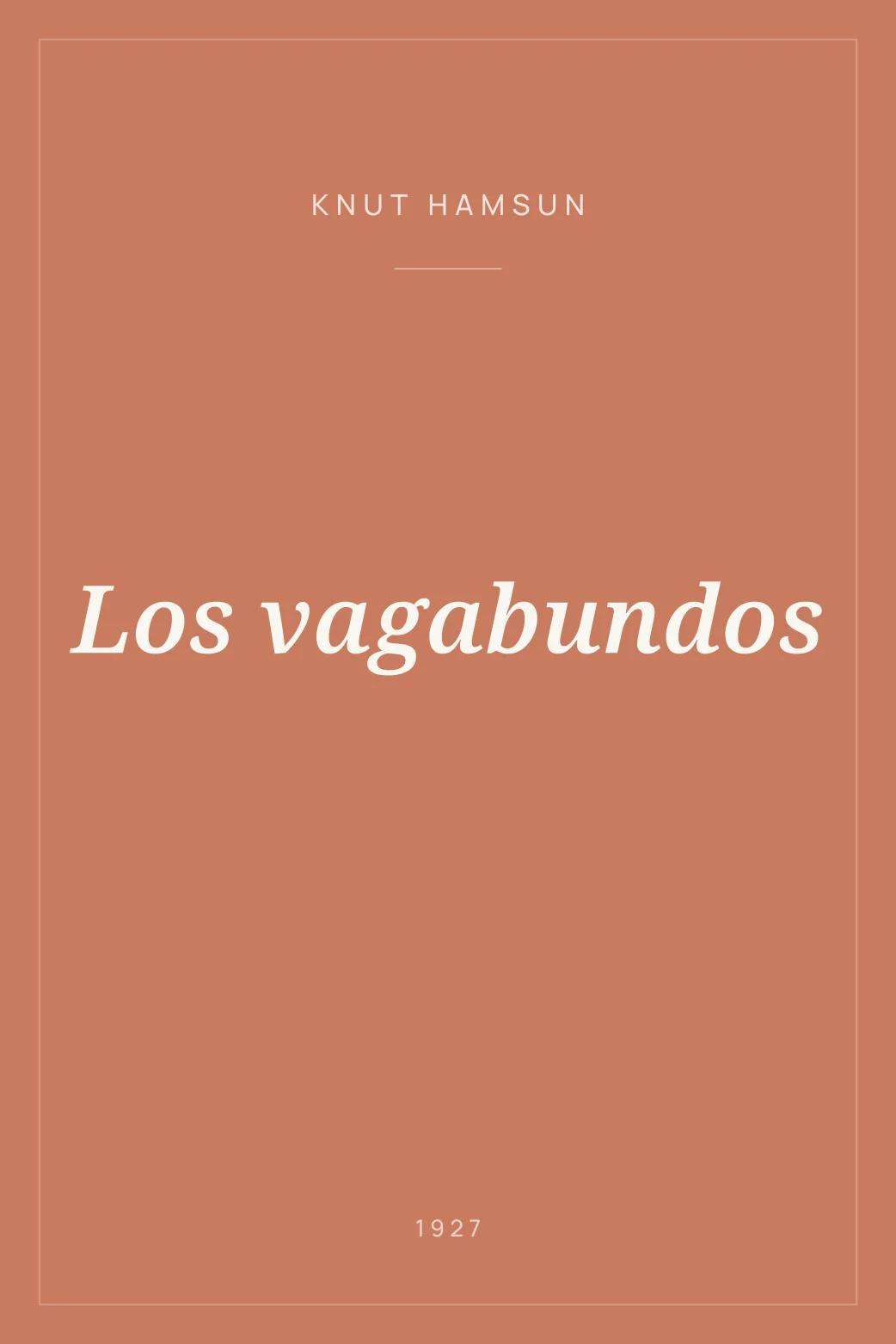 Portada de Los vagabundos