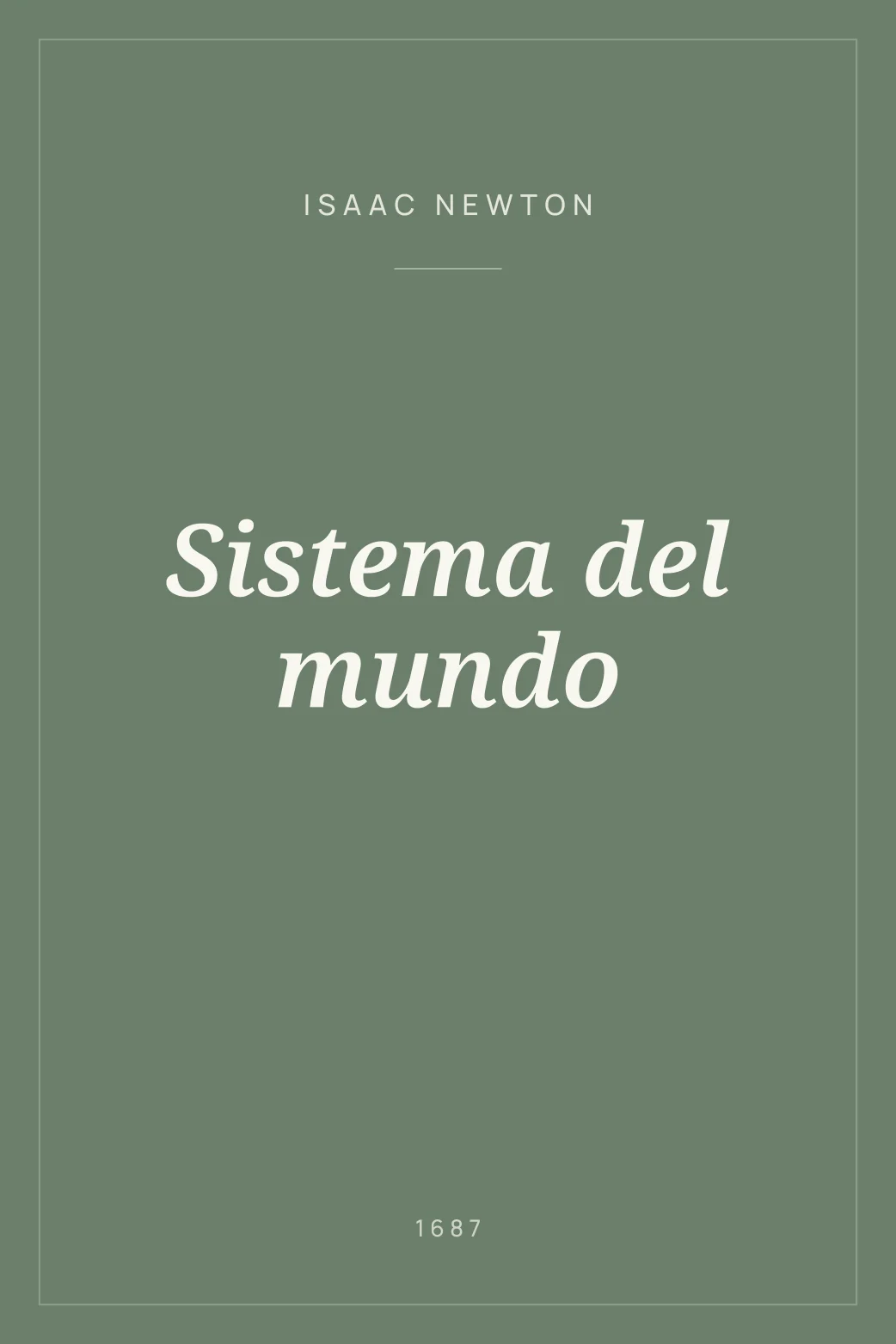 Portada de Sistema del mundo