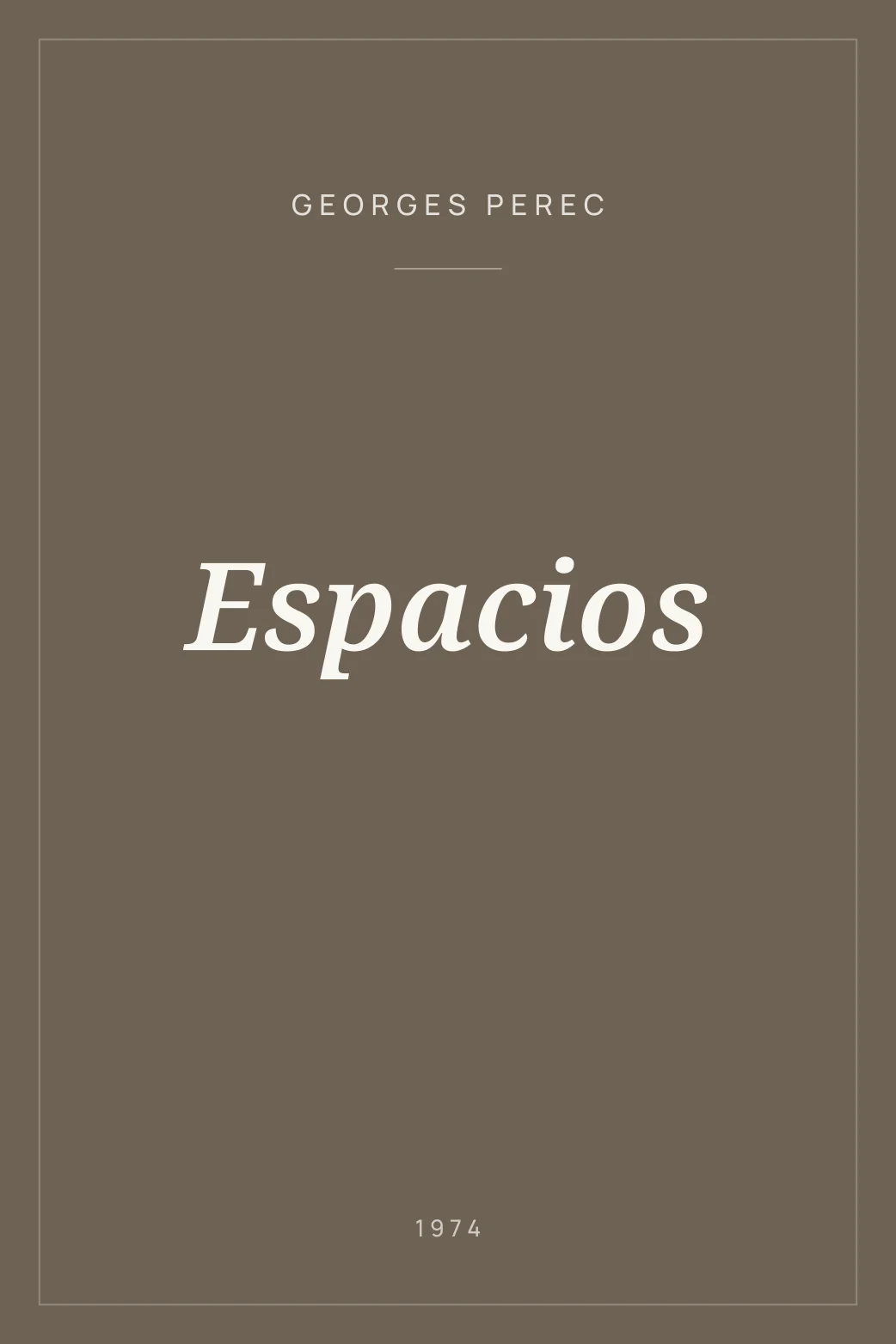 Portada de Espacios