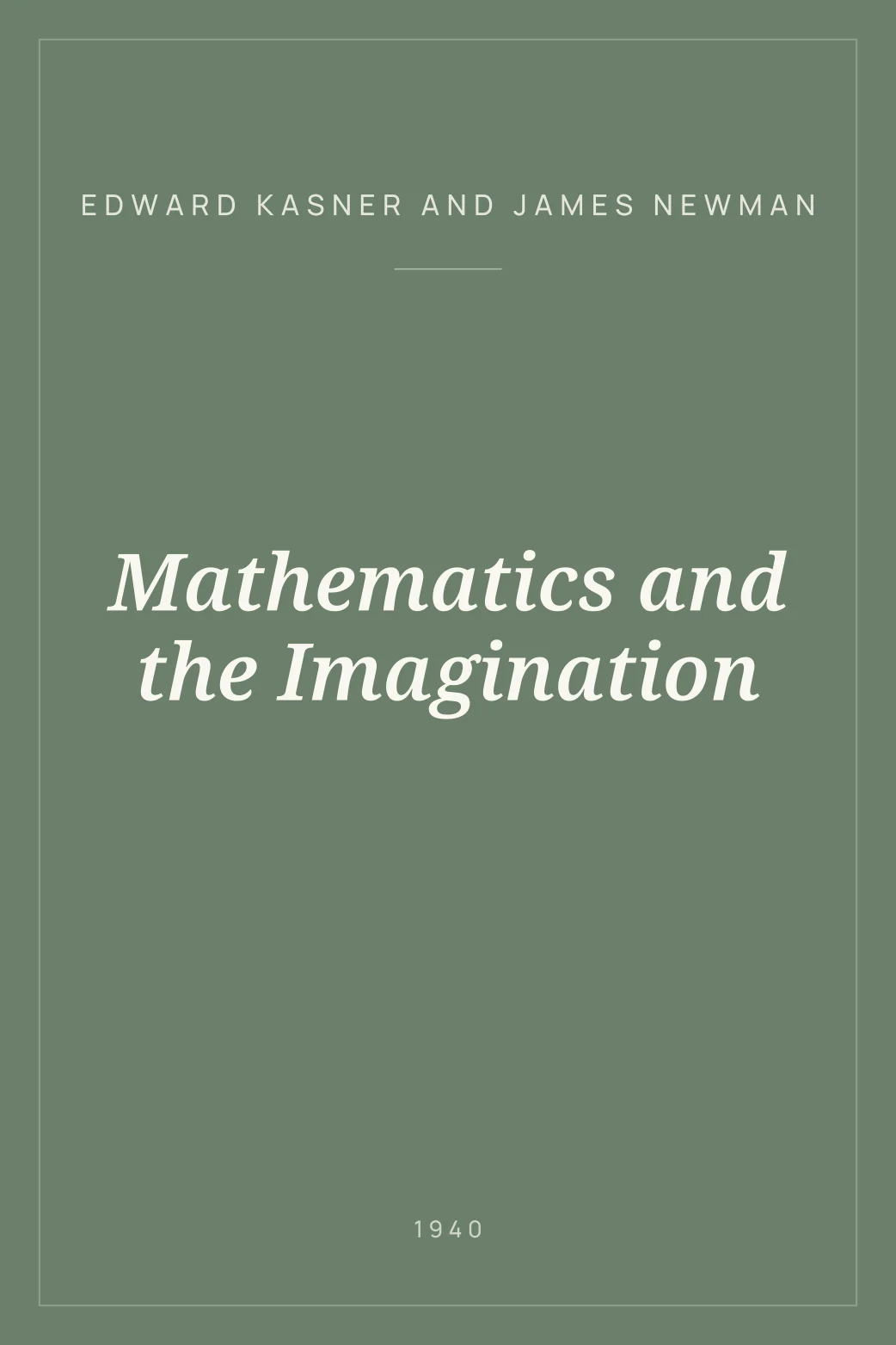 Portada de Mathematics and the Imagination