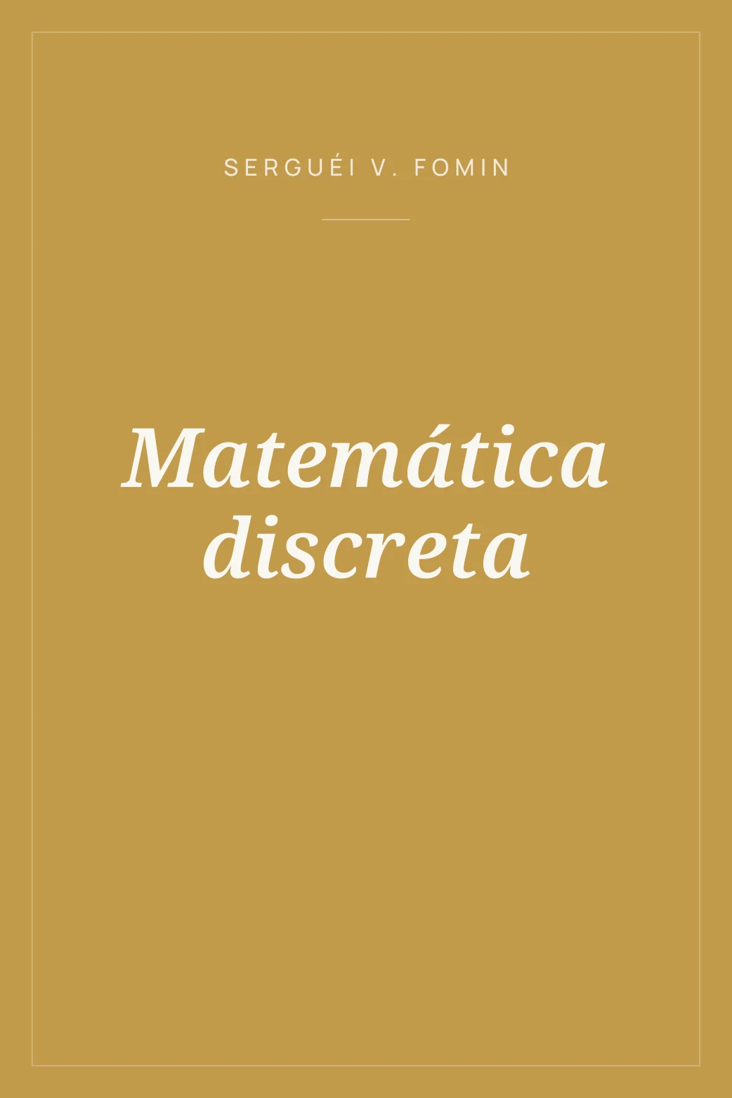 Portada de Matemática discreta