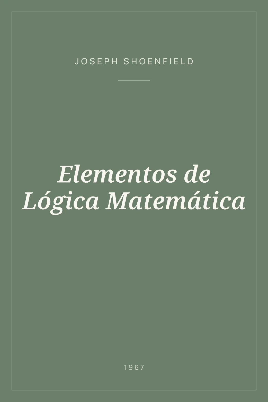 Portada de Elementos de Lógica Matemática