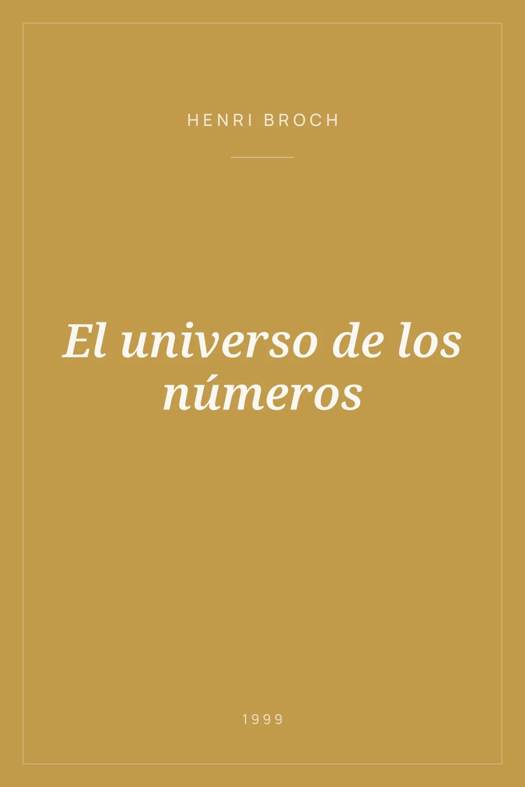 Portada de El universo de los números