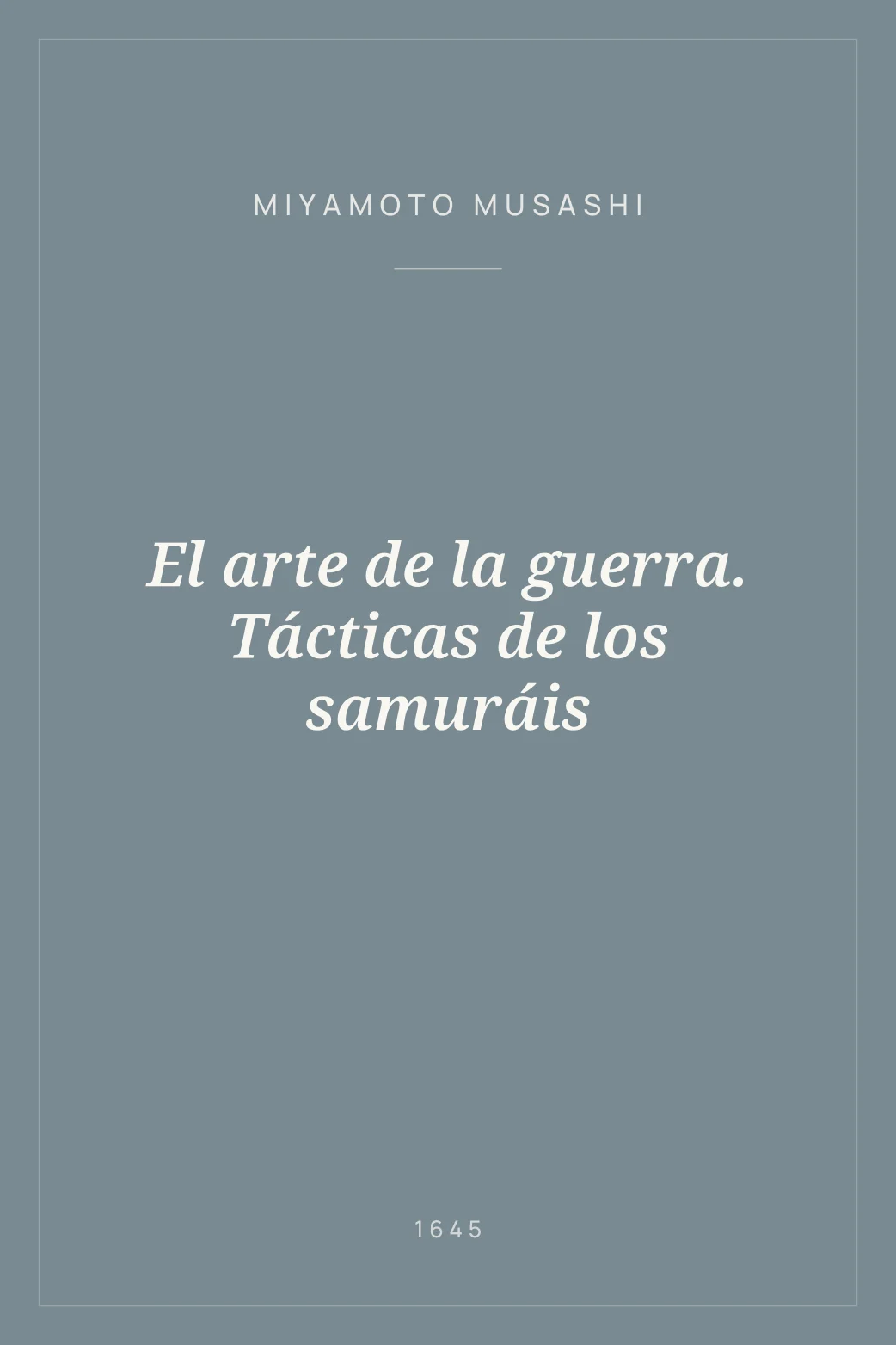 Portada de El arte de la guerra. Tácticas de los samuráis