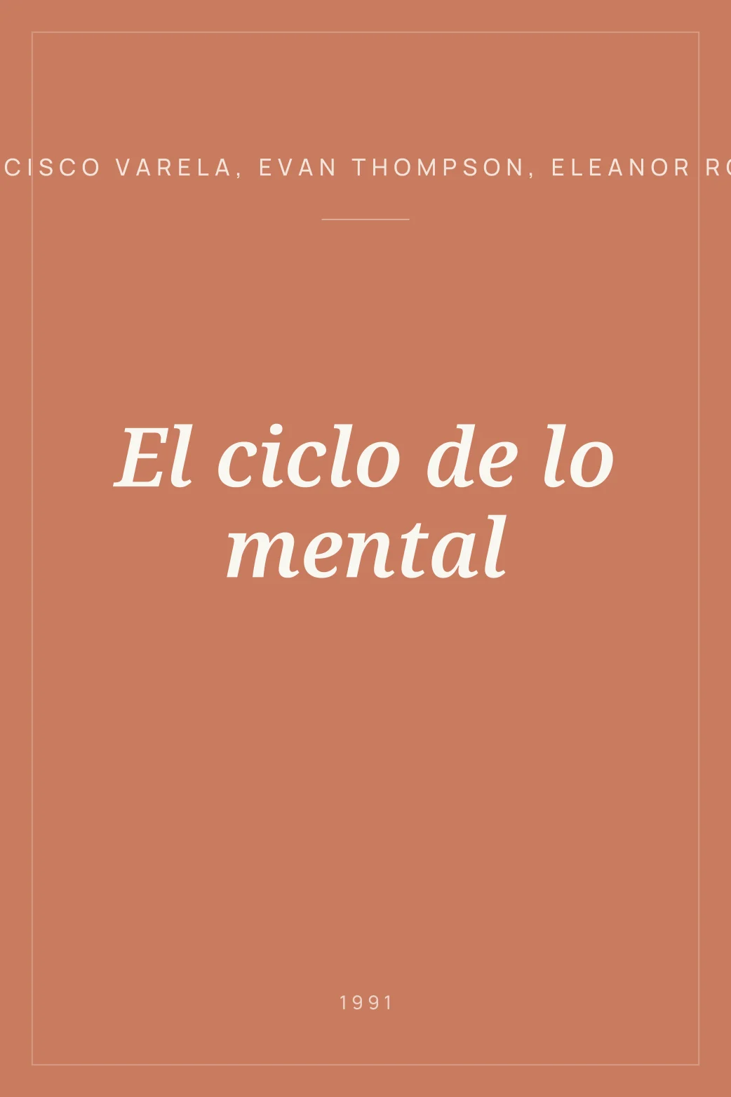 Portada de El ciclo de lo mental