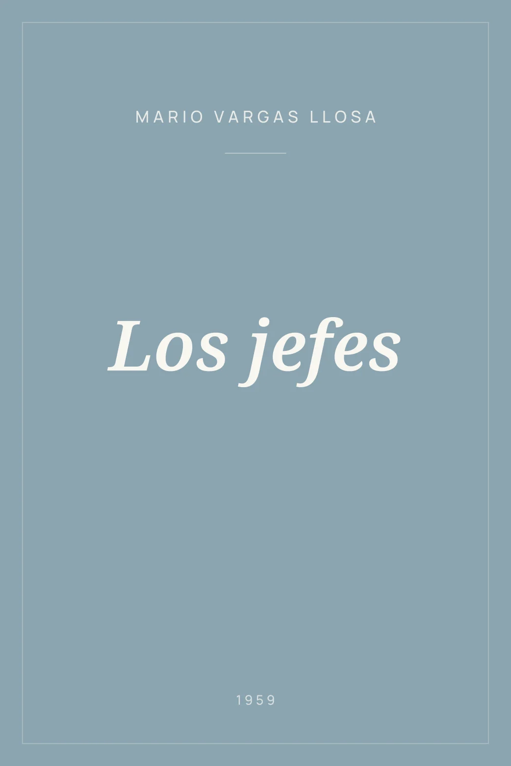 Portada de Los jefes