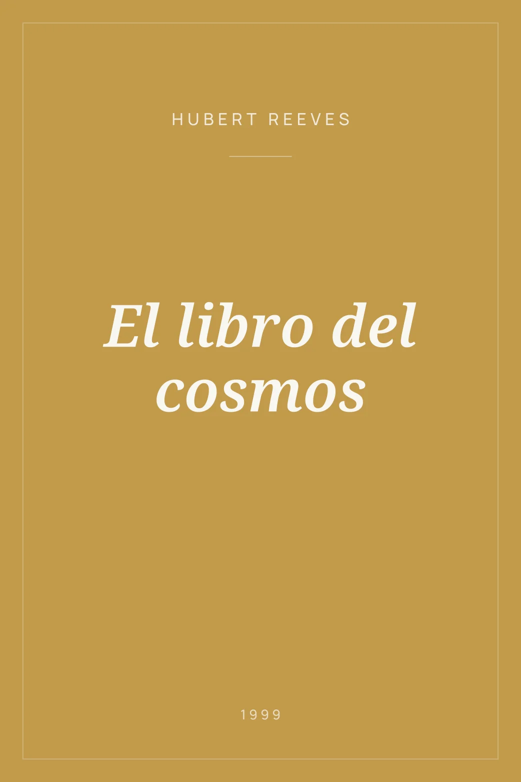 Portada de El libro del cosmos
