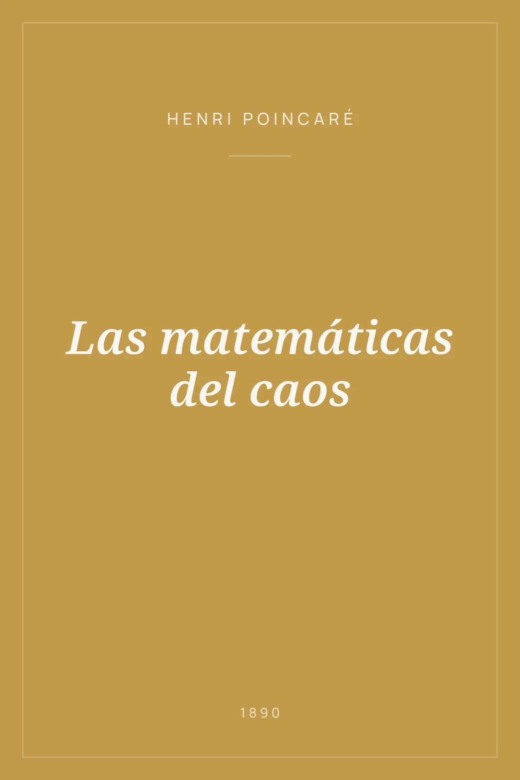 Portada de Las matemáticas del caos