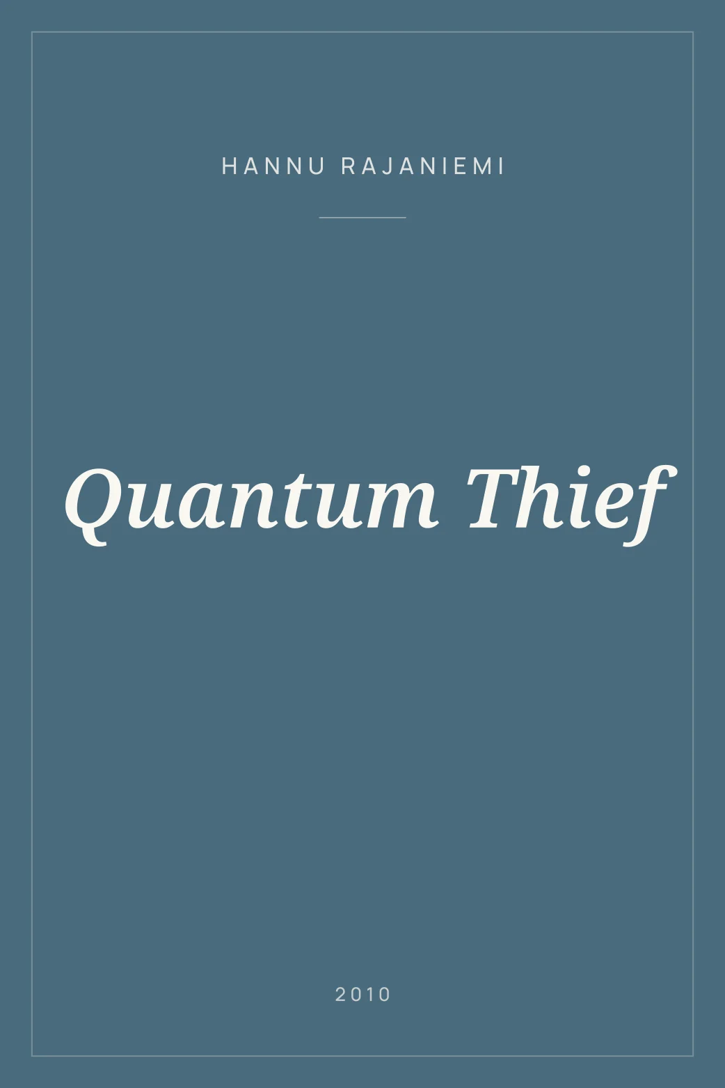 Portada de Quantum Thief