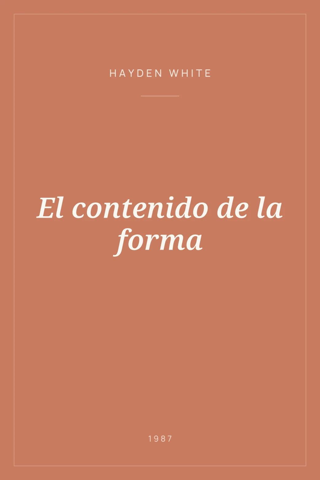 Portada de El contenido de la forma