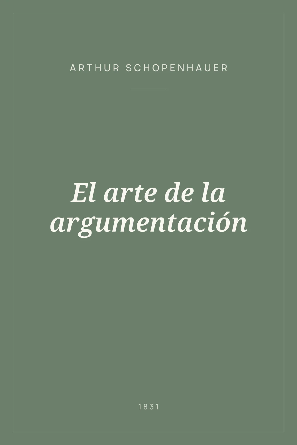 Portada de El arte de la argumentación