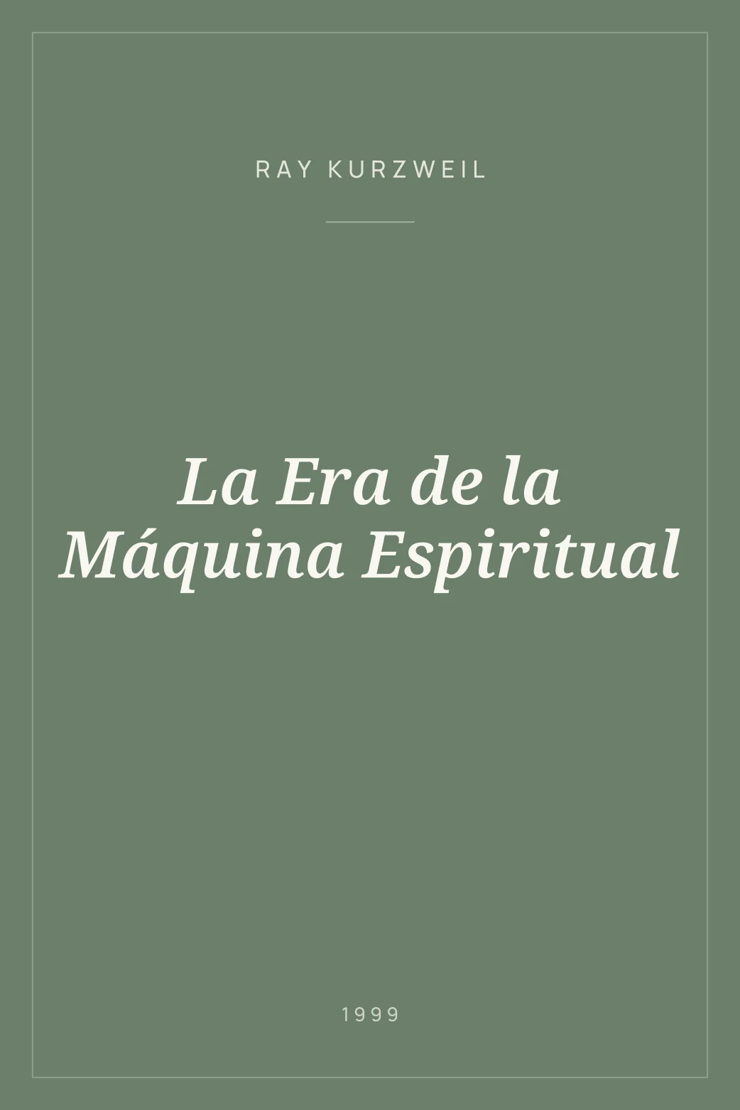 Portada de La Era de la Máquina Espiritual