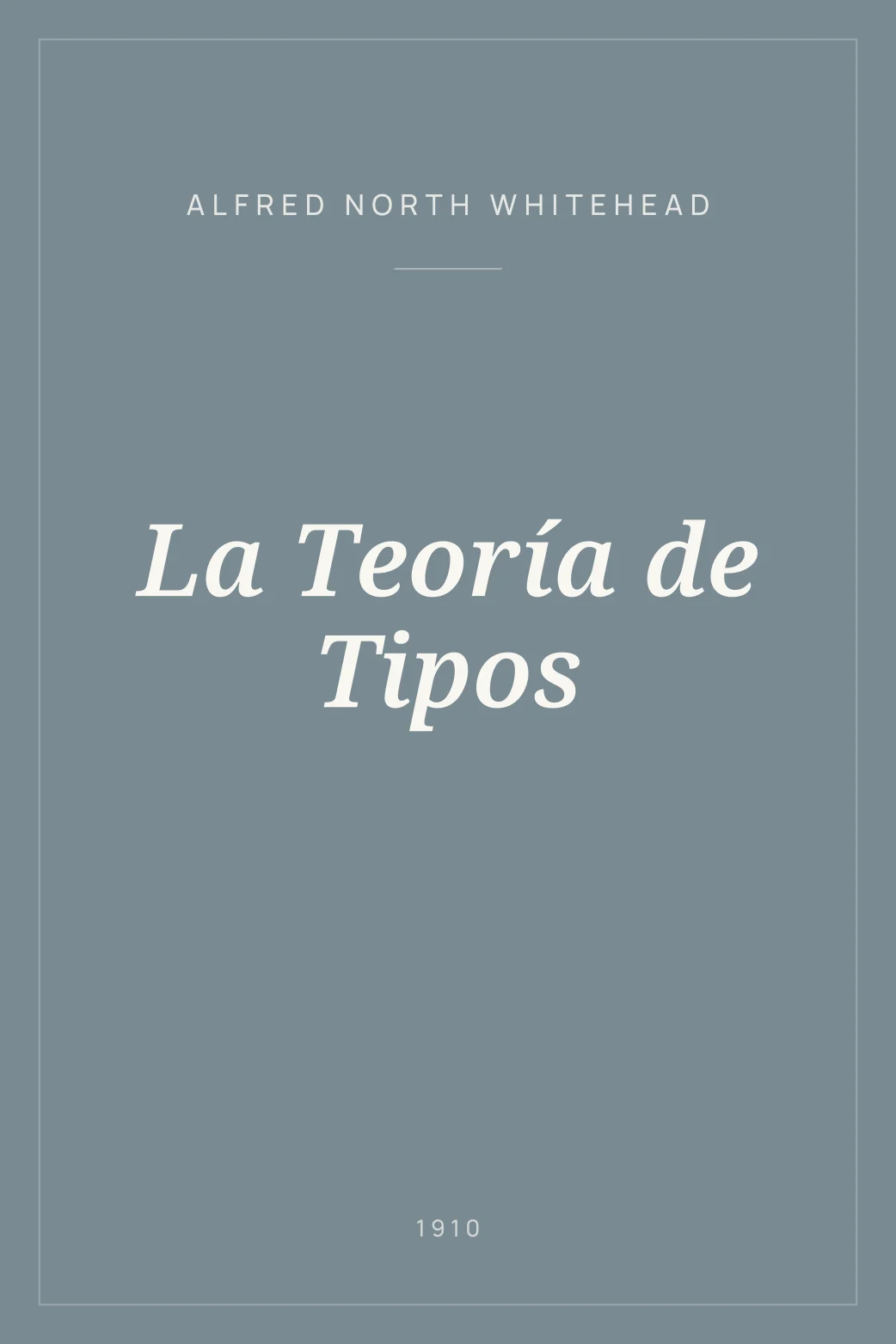 Portada de La Teoría de Tipos