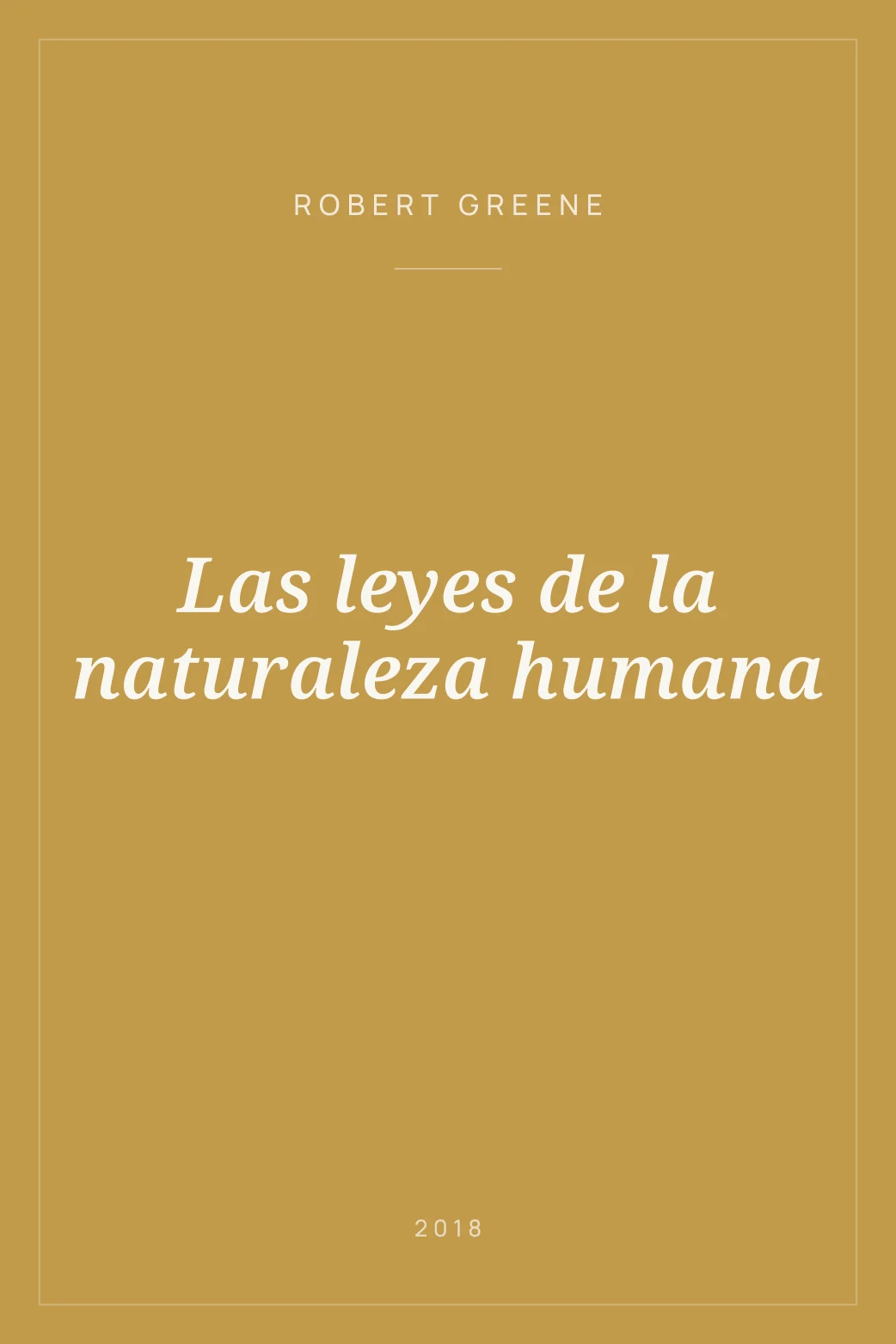 Portada de Las leyes de la naturaleza humana