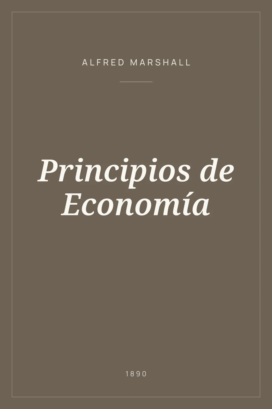 Portada de Principios de Economía