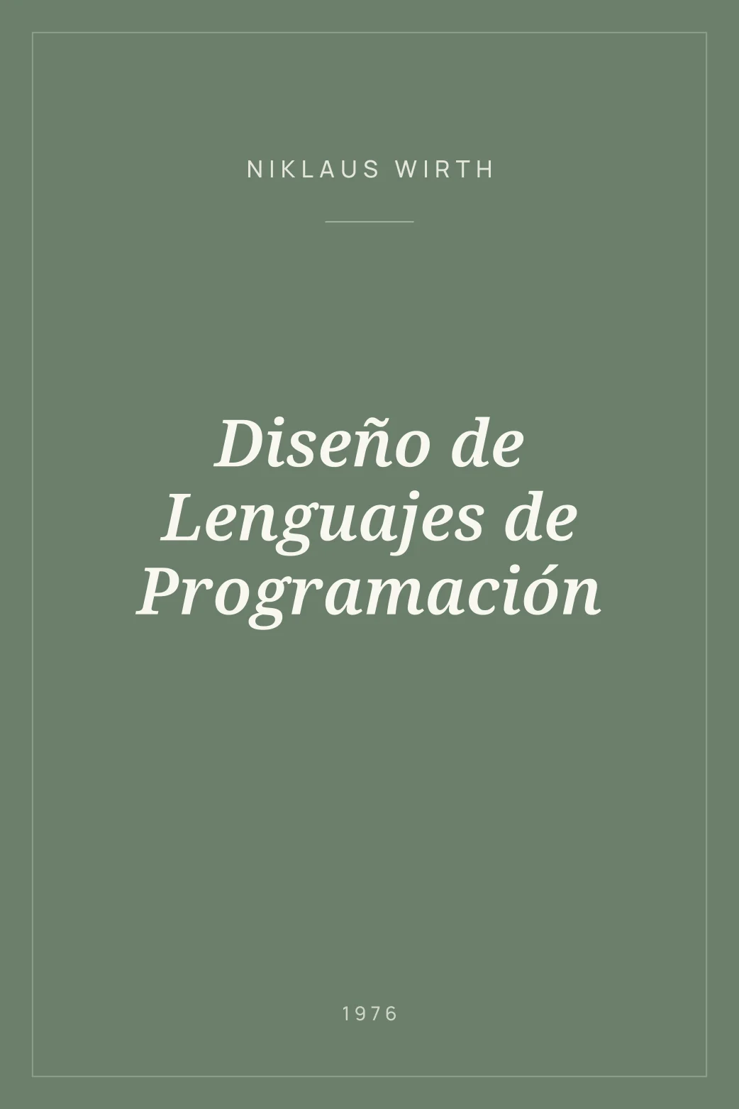 Portada de Diseño de Lenguajes de Programación