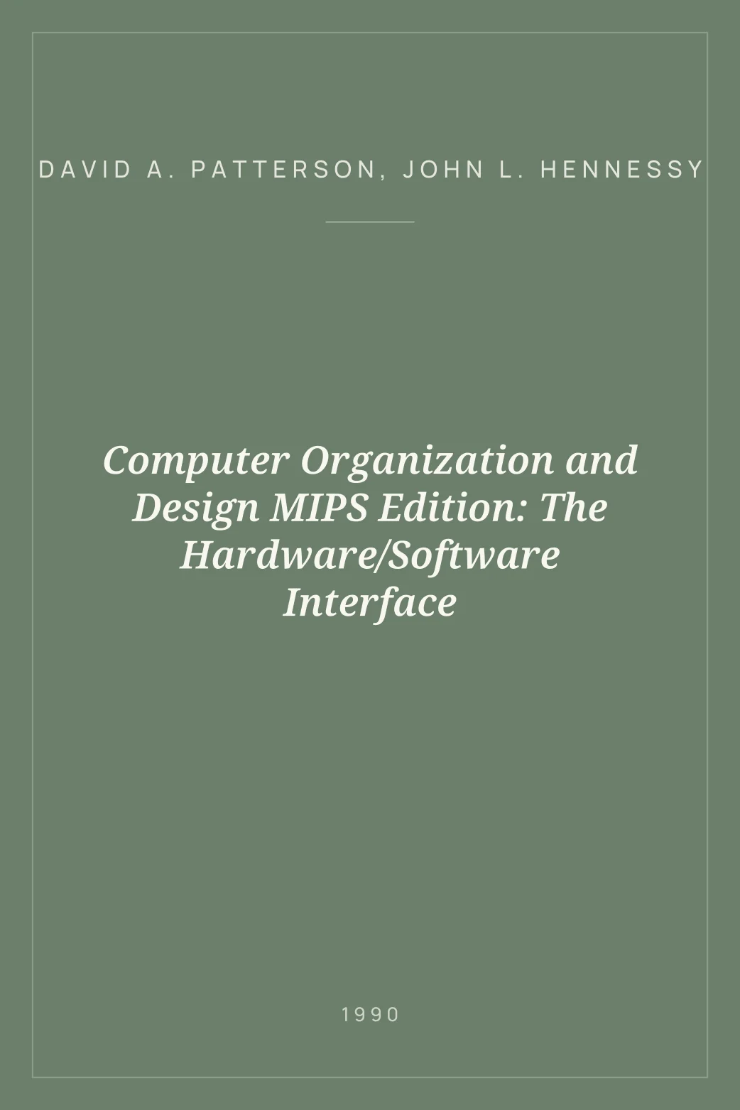 Portada de Computer Organization and Design MIPS Edition: The Hardware/Software Interface