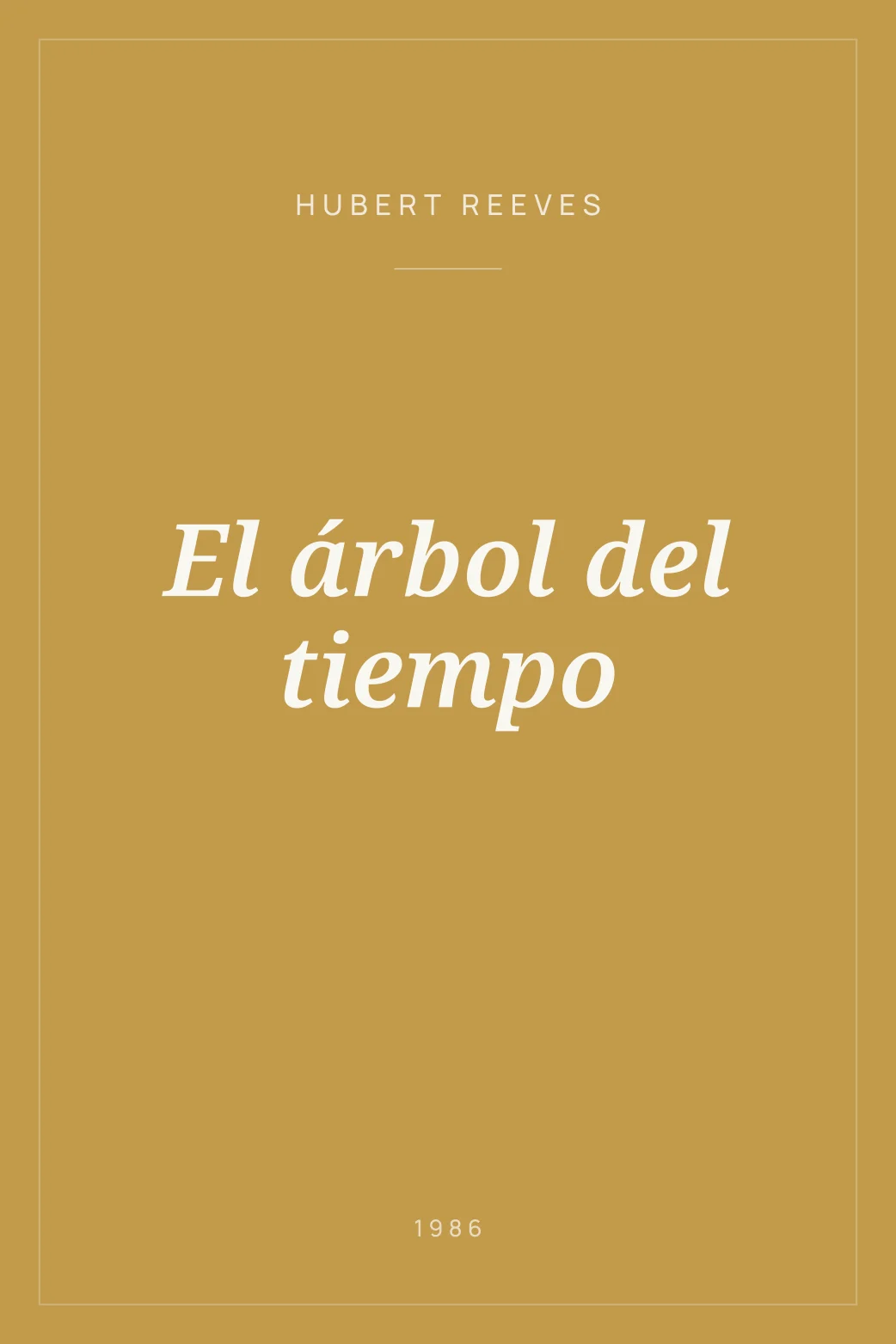 Portada de El árbol del tiempo