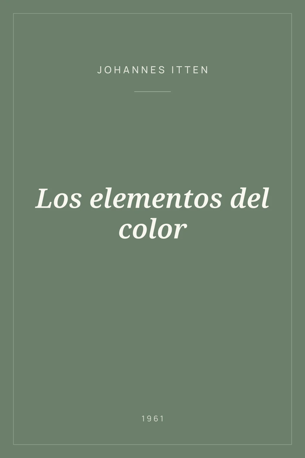 Portada de Los elementos del color