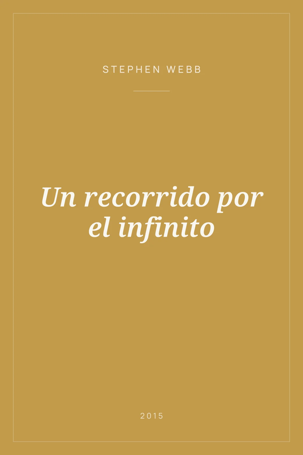 Portada de Un recorrido por el infinito