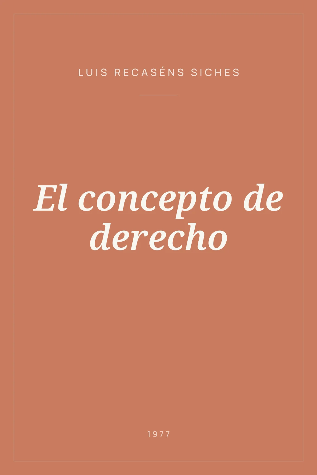 Portada de El concepto de derecho