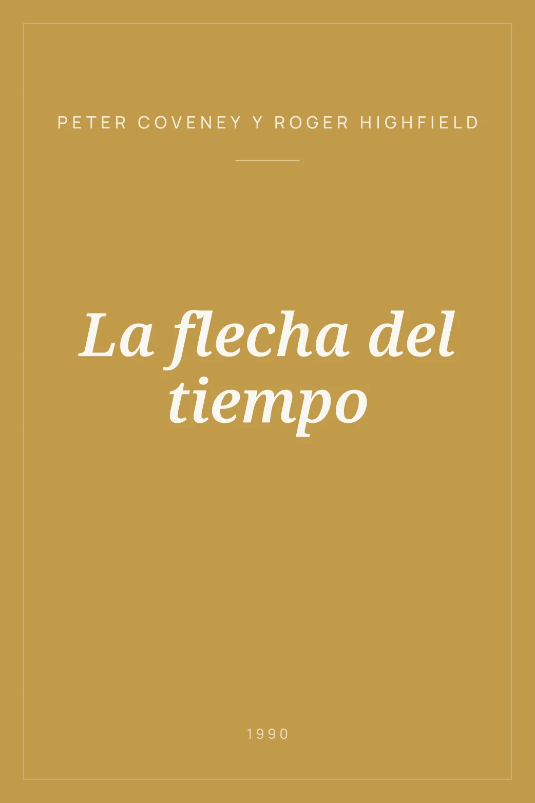 Portada de La flecha del tiempo